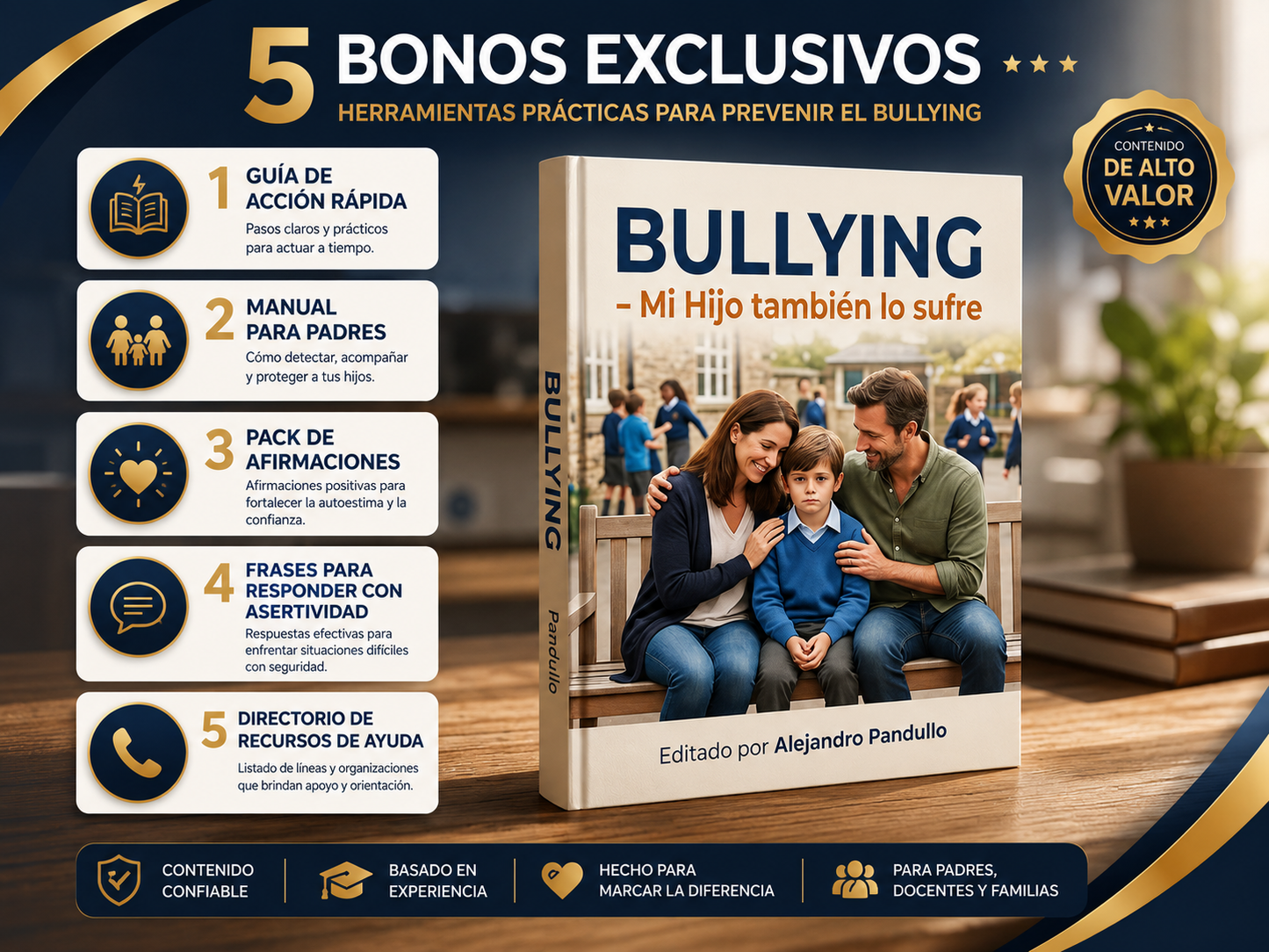 Tapa del ebook Bullying: Mi Hijo También lo Sufre, guía para padres sobre acoso escolar
