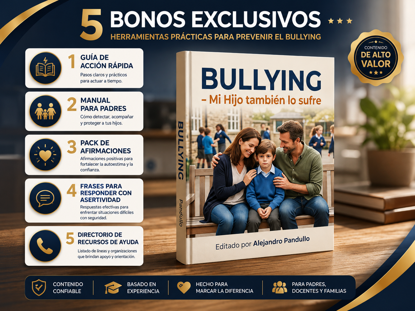 Tapa del ebook Bullying: Mi Hijo También lo Sufre, guía para padres sobre acoso escolar